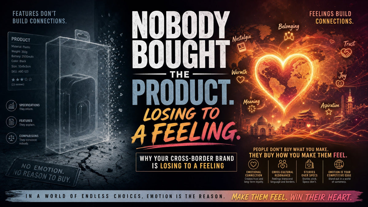 Nobody Bought the Product: Why Your Cross-Border Brand Is Losing to a Feeling